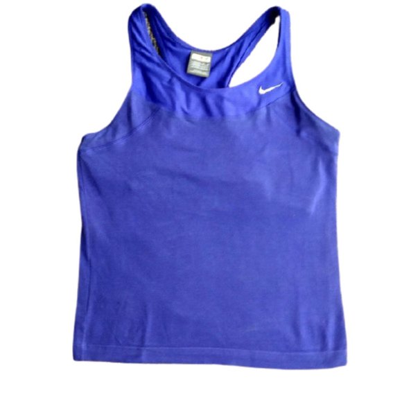 Nike Tops - NIKE women's sports tank top with bra support EUC